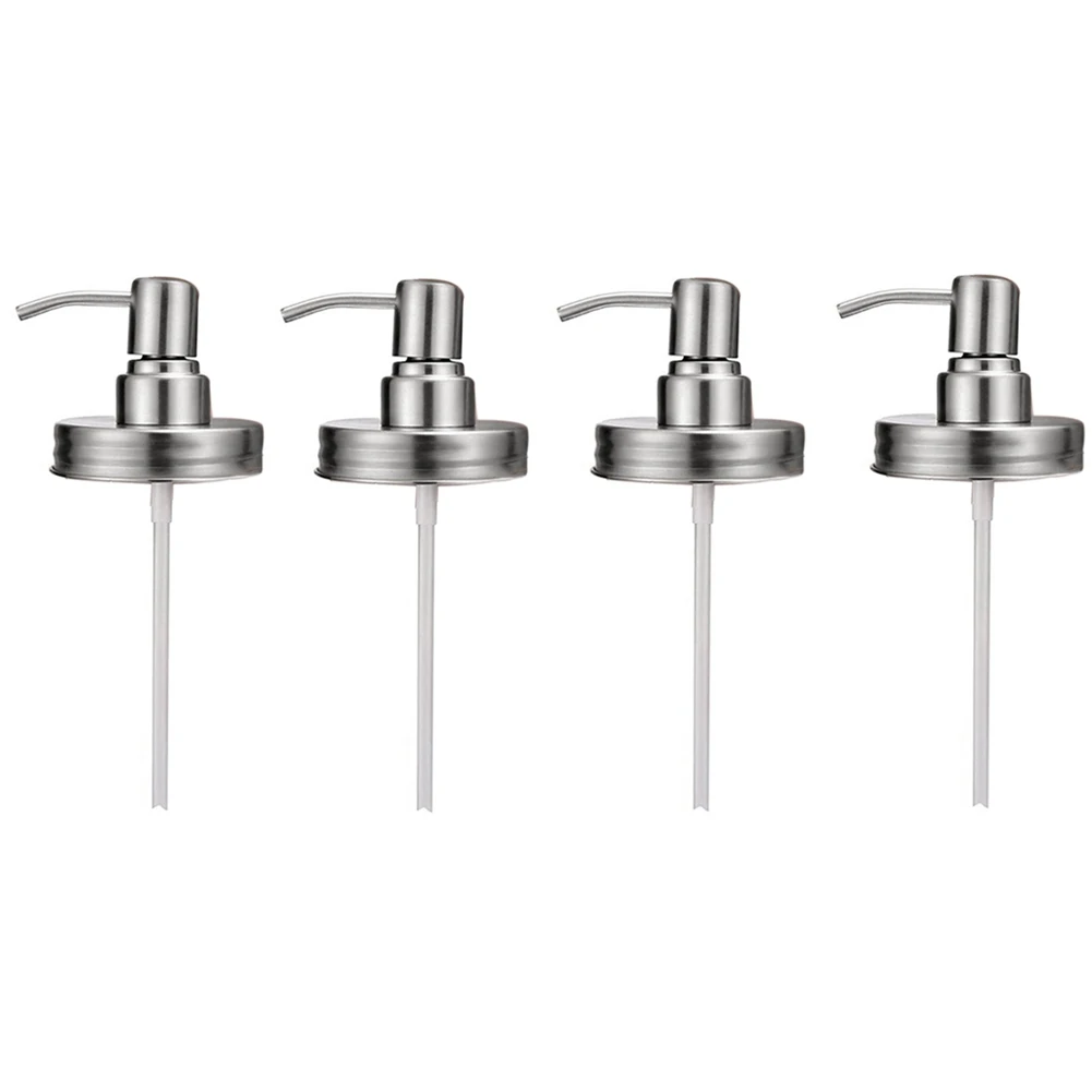 4 Упаковка-банка крышки дозатора мыла с туфлями Φ для 16 унций обычной горловины