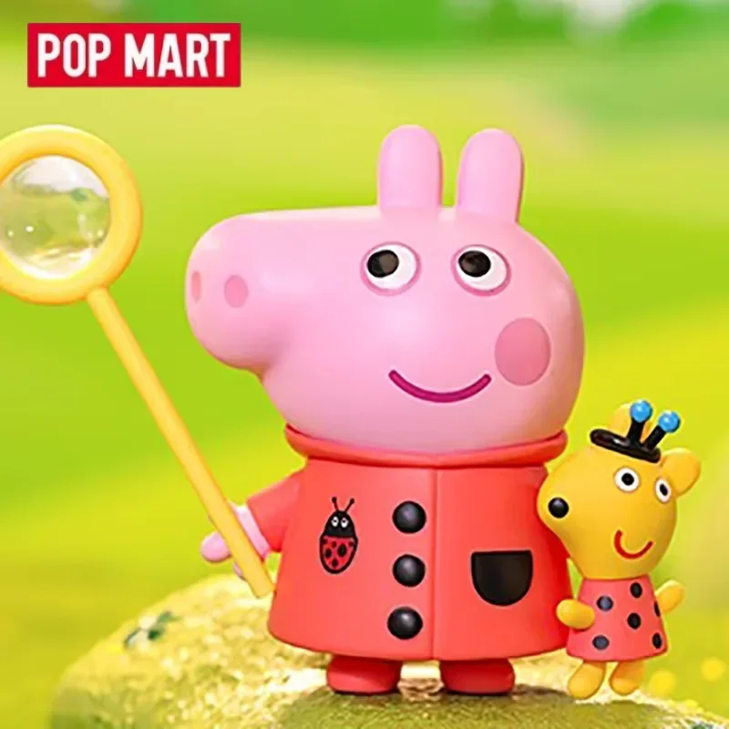 Фото POP MART Серия «Праздник семьи Свинки Пеппы»: Коллекционные фигурки-сюрпризы в закрытых коробках, милые аниме-фигурки, куклы-сюрпризы в таинственных коробках №1