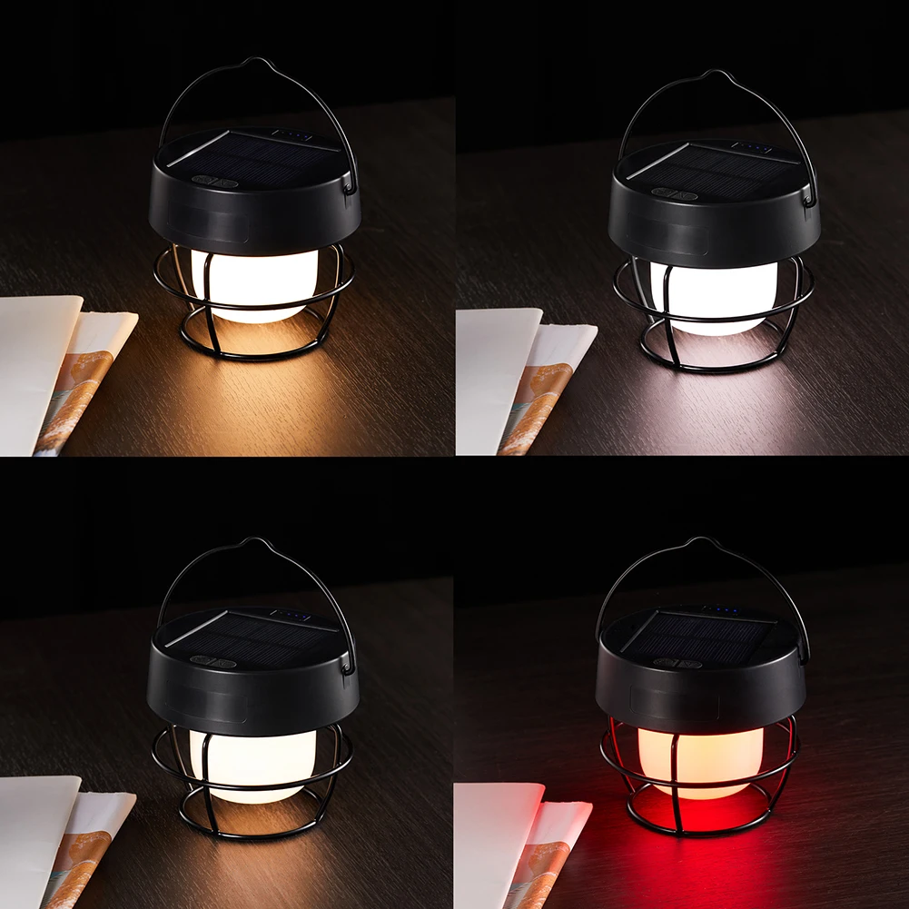 

Светодиодный светильник на солнечной батарее, 3000 мАч, портативный подвесной светильник для кемпинга, аварийный светильник, 6 режимов, IP65, во...