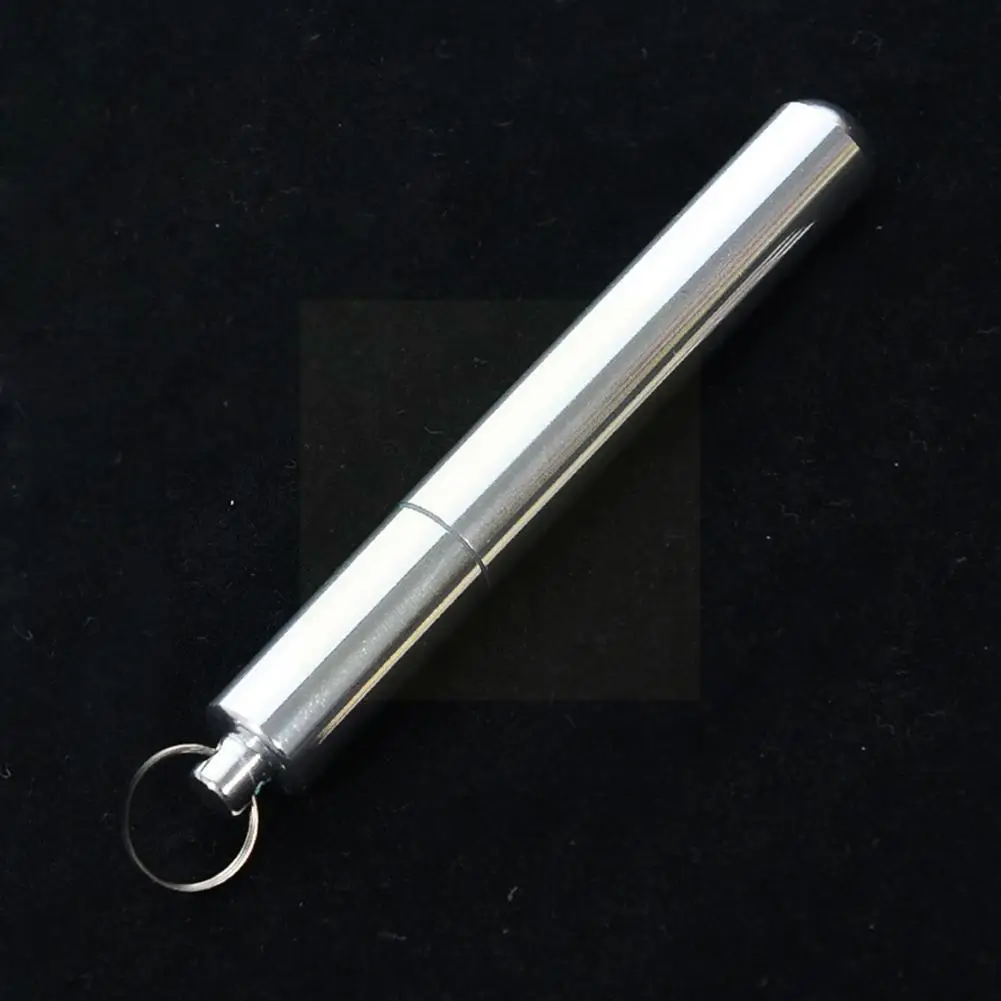

Portable Aluminum Outdoor Gadget Pillbox Innovation Mini Gadget Sealed Waterproof Toothpick Holder V3t0
