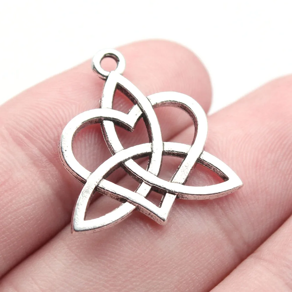 

12pcs Charms 23x24mm Celtic Knot Charms for Jewelry Making DIY Jewelry Findings Antique Silver Color Charms Pendant Accessories