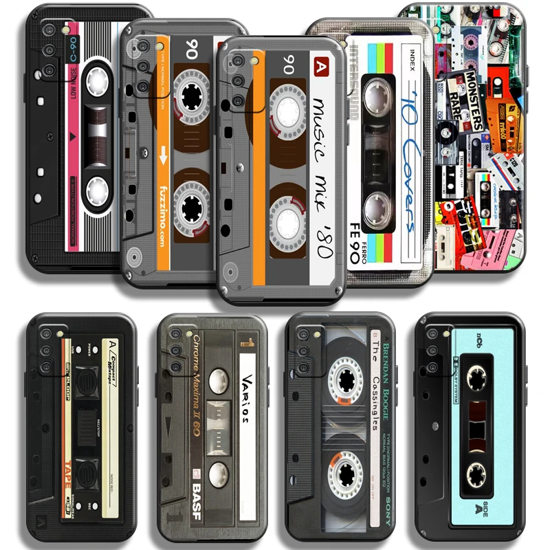 

Retro Vintage Old Cassette Tape Phone Case for Samsung Galaxy A02 A02S Back Liquid Silicon Soft Cover Coque funda Shockproof