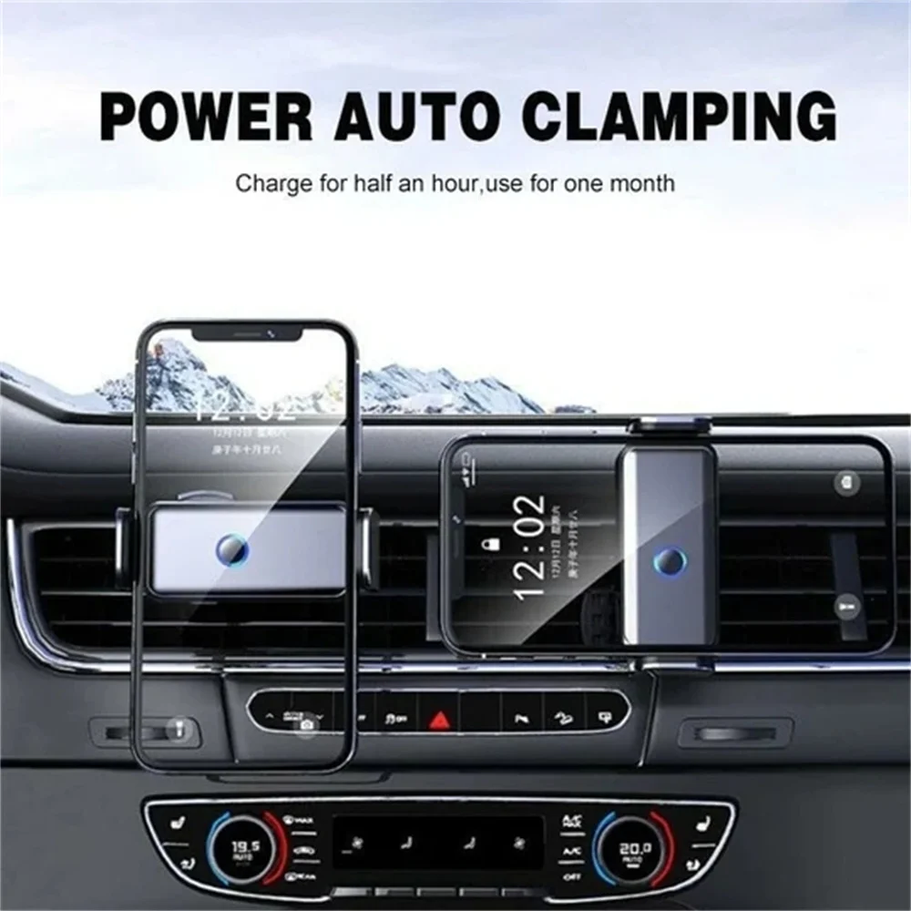 

Индукционный держатель для электронной лампы, вращающийся на 360 градусов клей и крепление на вентиляционное отверстие, противоскользящий с...