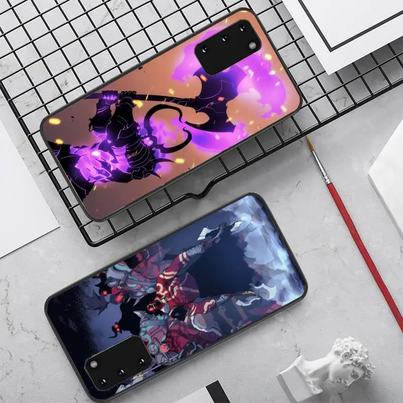 

FHNBLJ Solo Leveling Phone Case for Samsung S20 lite S21 S10 S9 plus for Redmi Note8 9pro for Huawei Y6 cover