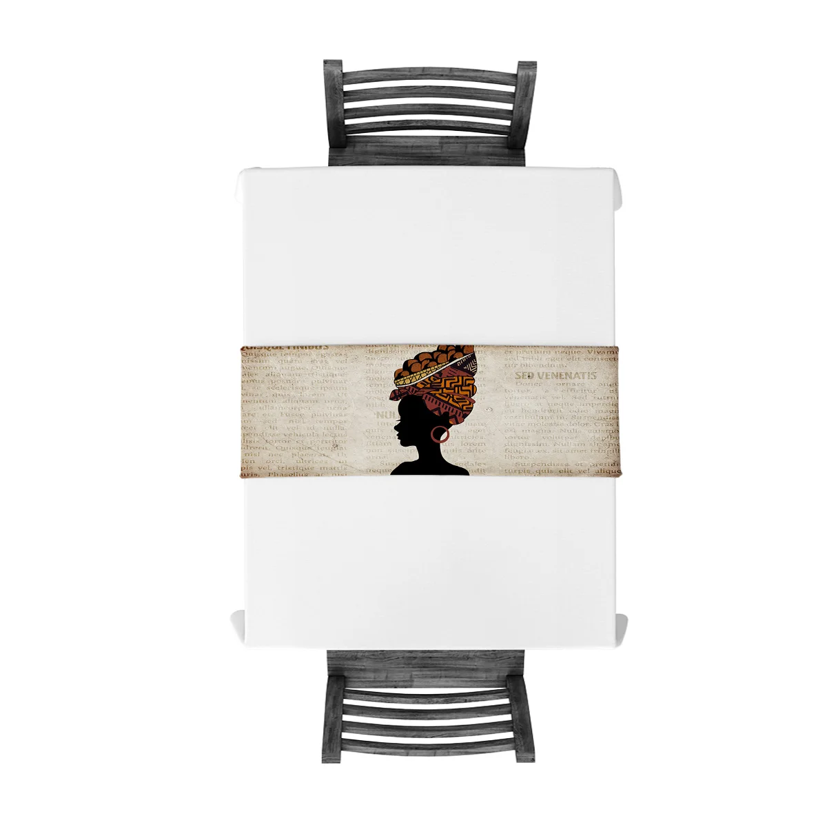 Настольная дорожка s Современные Африканские женские скатерти с принтом газет