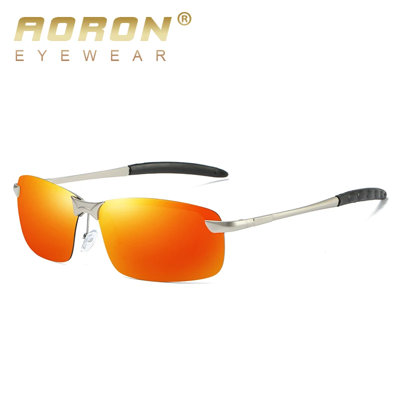 

Очки AORON Мужские поляризационные, брендовые дизайнерские Классические солнечные очки-авиаторы в цветной оправе, для рыбалки, вождения, анти...