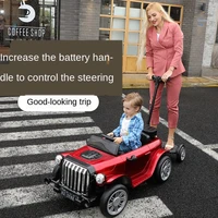 kids electric cars four wheel drive remote control riding toy classic cars with push handle electric car for kids ride on