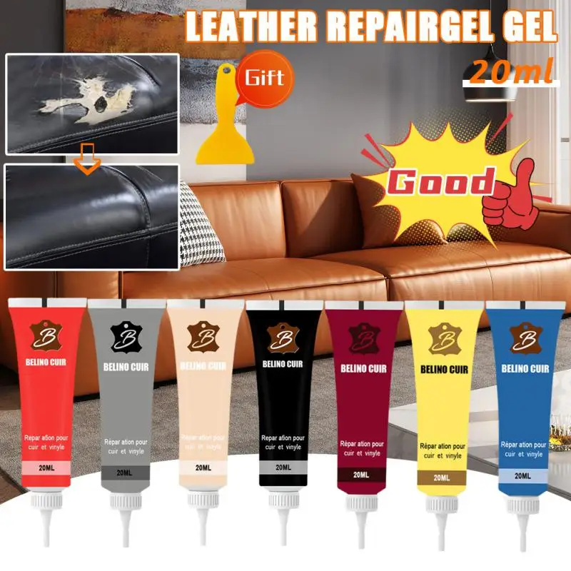 

20ml Leather Repair Gel Colorful Repair Home Car Seat Leather Complementary Repair Refurbishing Cream Paste Leather Cleaner