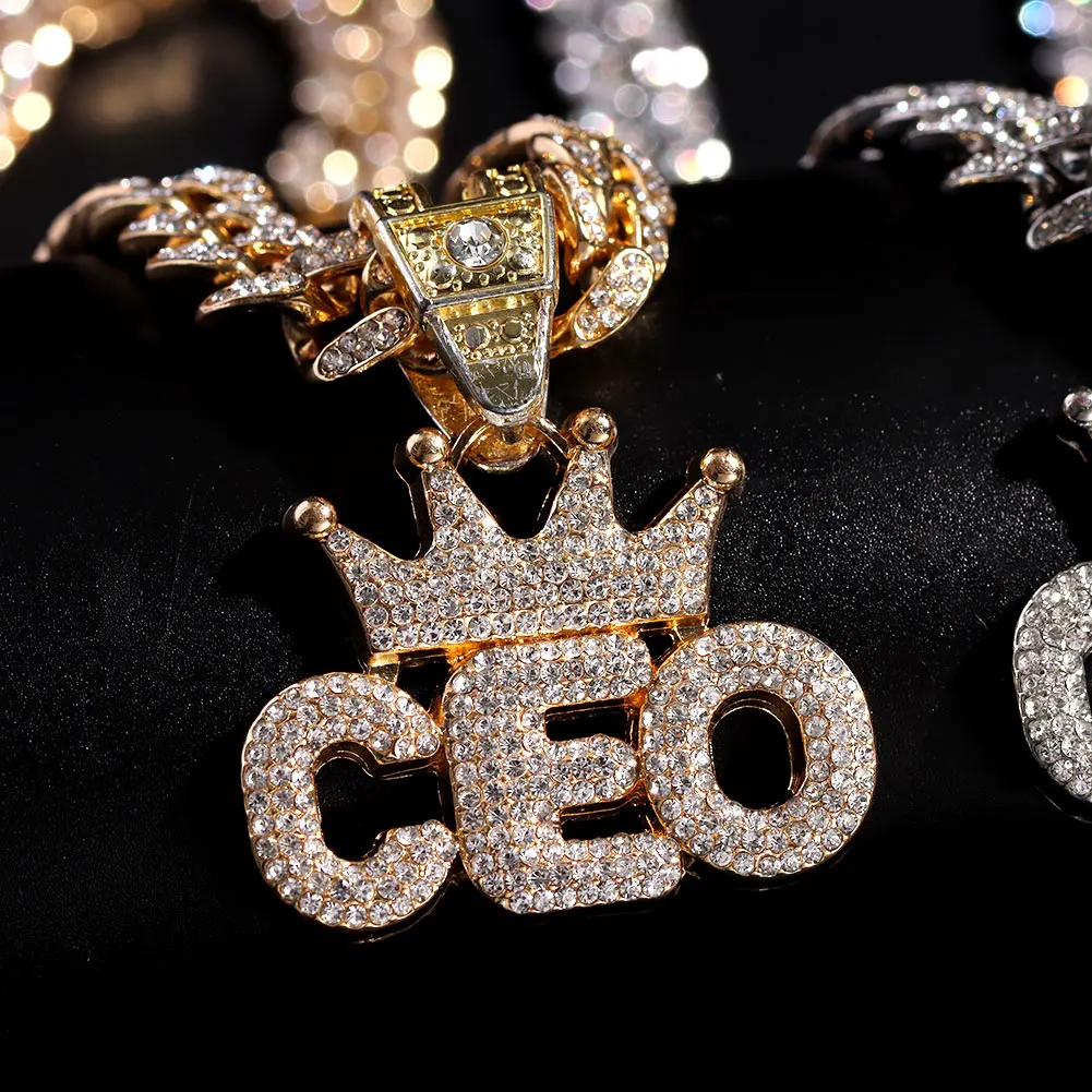 Ожерелье в стиле хип-хоп для мужчин и женщин Ювелирное Украшение с подвеской виде