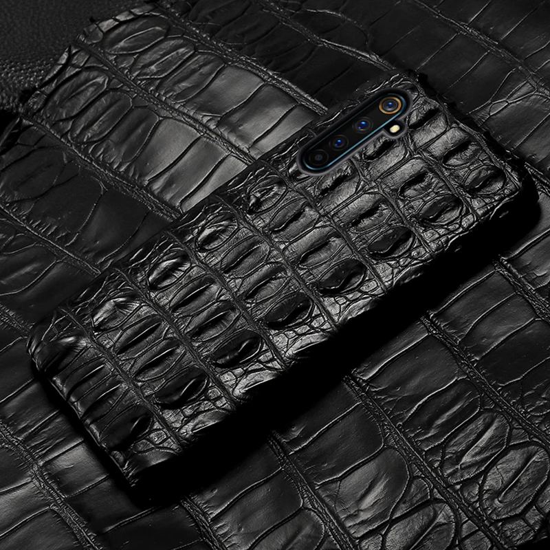 

The New Luxury Crocodile phone case For Realme 6 pro GT neo 5g 7 pro X2 Pro X50 back cover For OPPO A9 2020 A5 Genuine leather