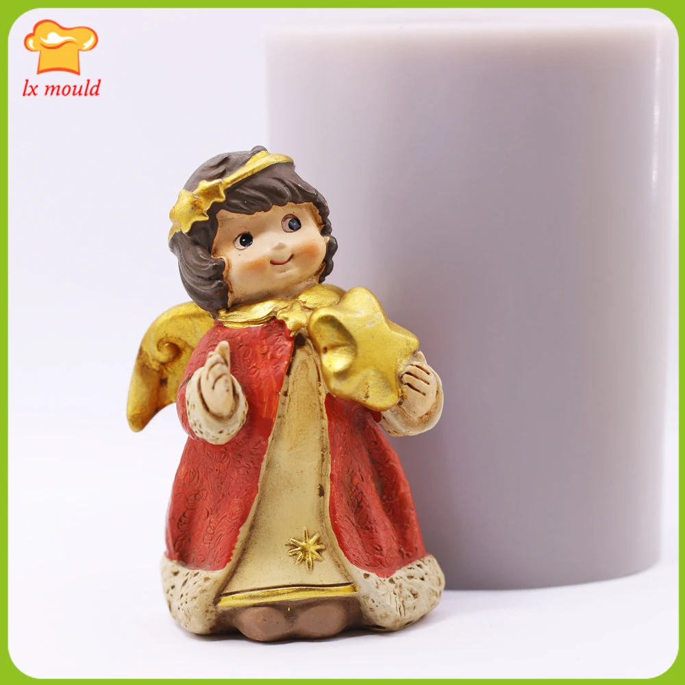 

3D Angel Baby Silicone Mold Kitchen Baked Cake Chocolate Candy Pastry Gummy Decoration Candle Mould