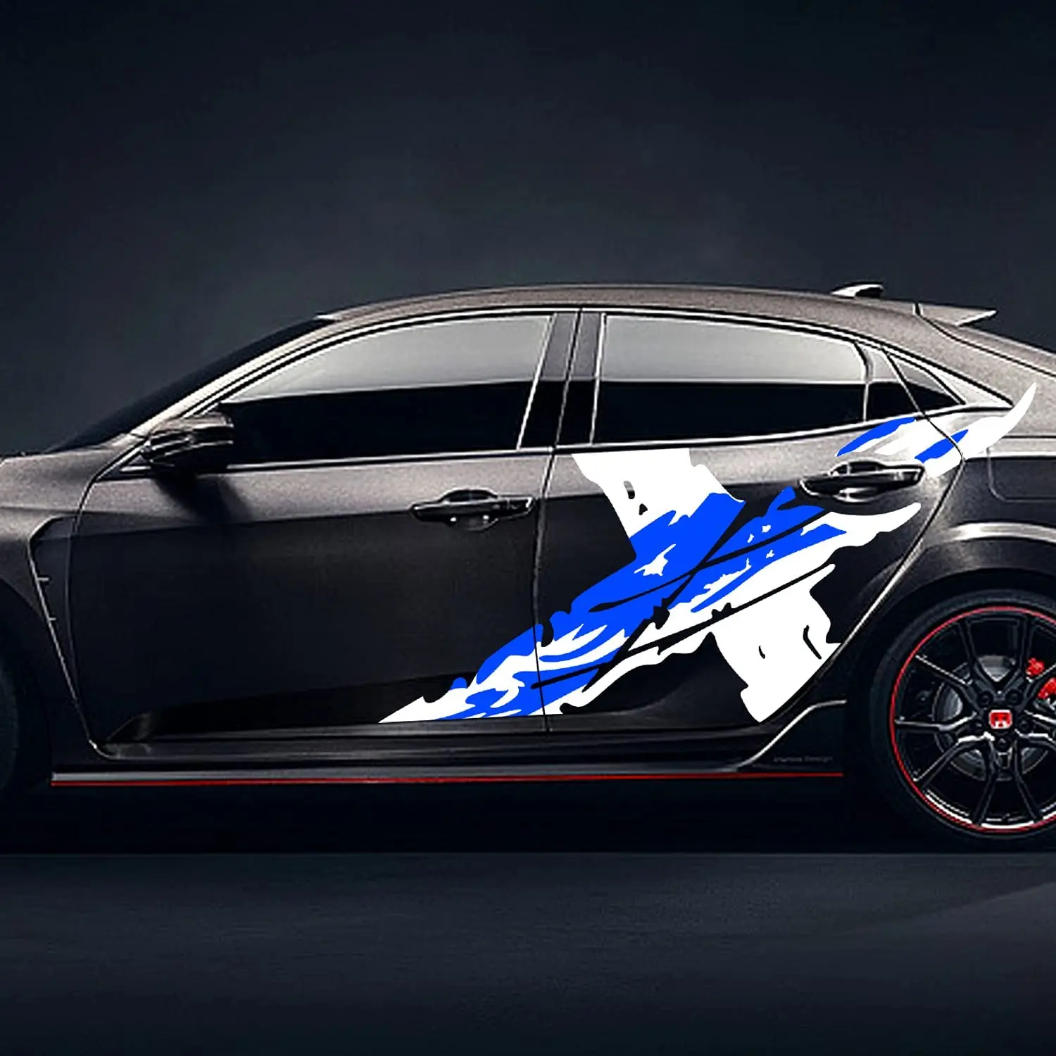 

KeeForthewin 2PCS Sport Racing Rally Style Vinyl X Graphic Decal Stripes Sticker Decoration Universal Fit for Sedan SUV Pickup T