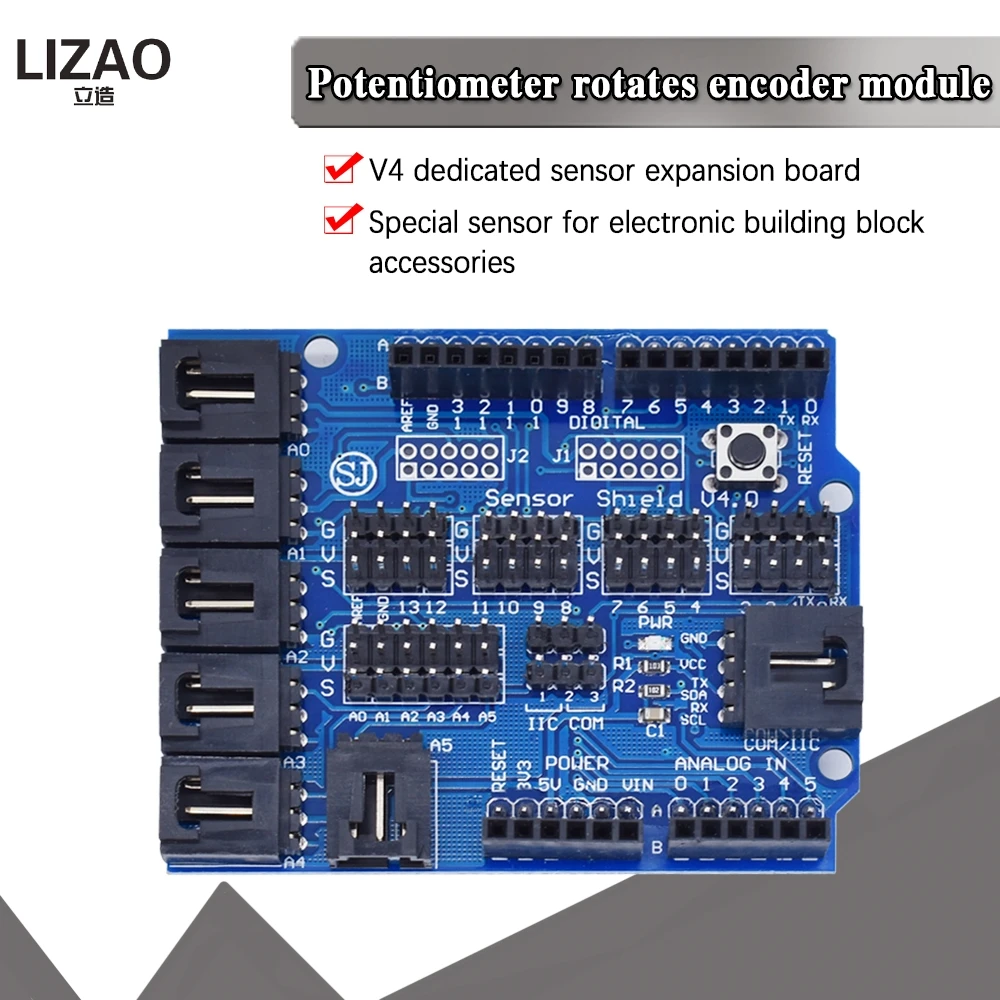 Смарт-Электроника V4.0 для Arduino Sensor Shield V4 плата расширения цифрового аналогового