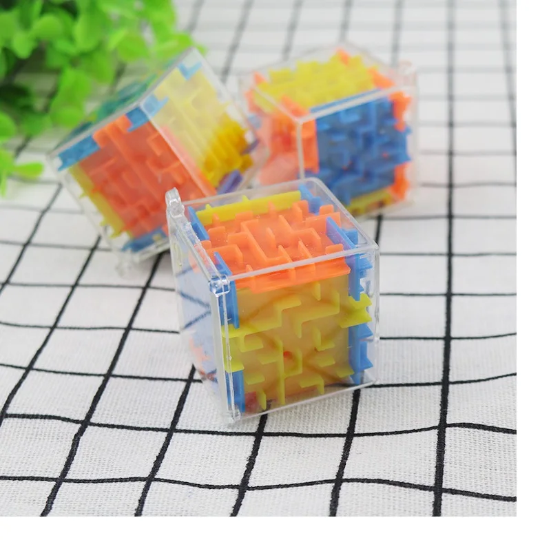 

Кубические игрушки, мини скоростной вращающийся шар, игра-лабиринт, образовательный 3D прозрачный 6-сторонний пазл для детей, подарок