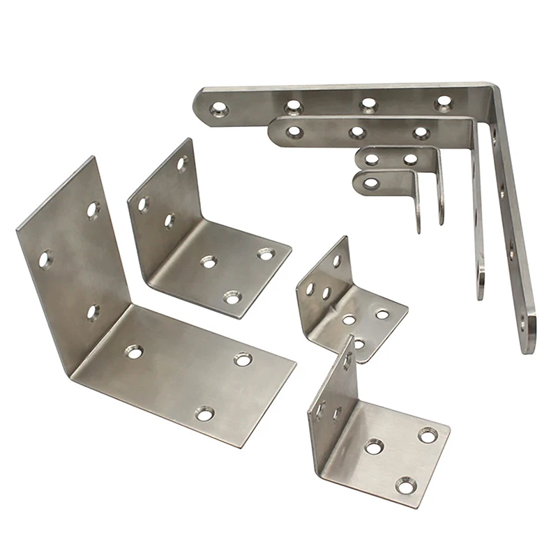 

1 PC Stainless Steel Corner Code 90 Degree Right Angle Fixer Angle Iron L Type Bracket Triangle Fixer Bracket Connector