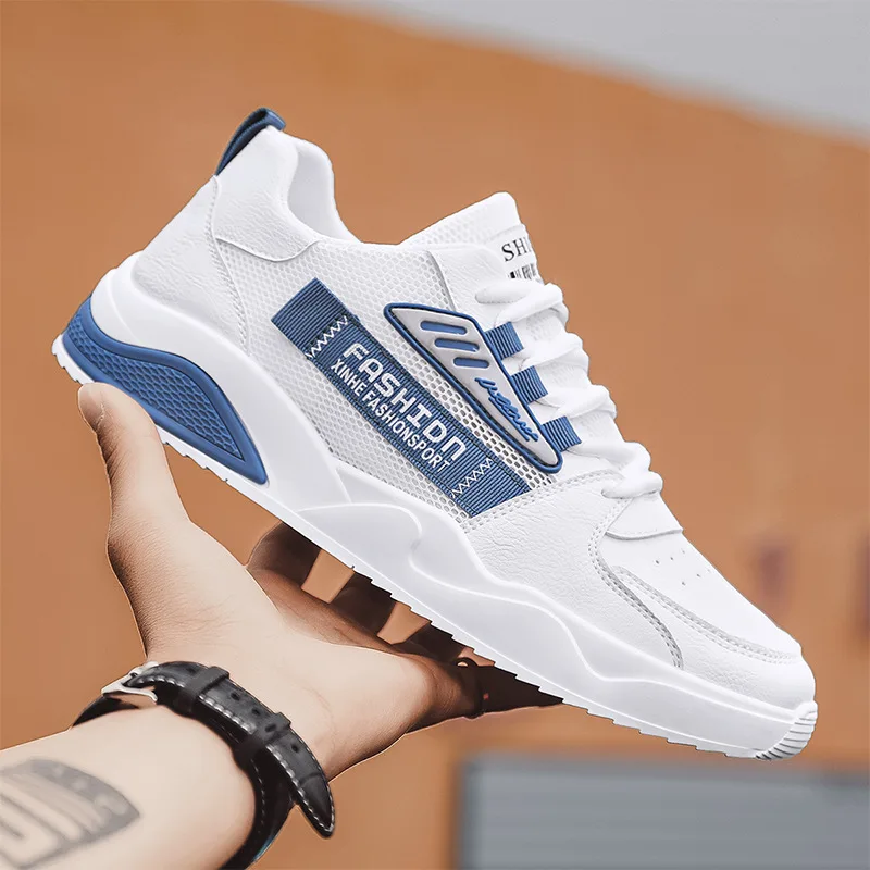

2022 Summer New Korean Men's Shoes Mesh Breathable Casual Sports Shoes Youth Fashion Sneakers Trend Wild Canvas Men's Shoes