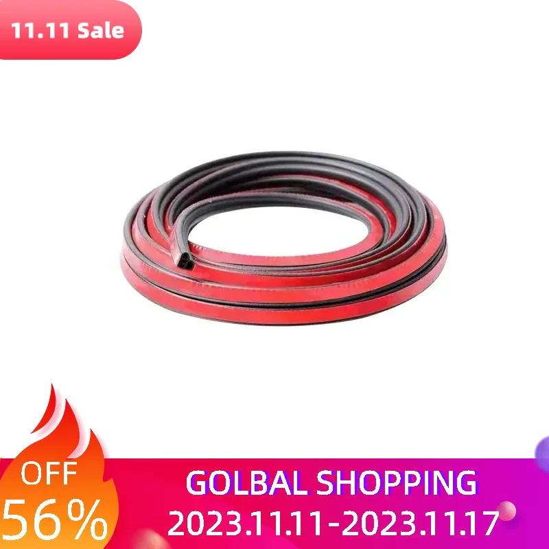 

10M Car Rubber Strip Practical Multifunction Dustproof Noise Reduction Door Window Shock Absorption For Sealing SUV Easy Install