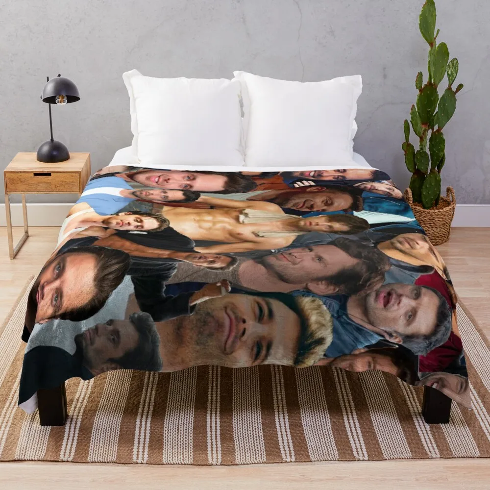 

Sebastian Stan Photo Collage Throw Blanket flannel blanket blanket luxury brand