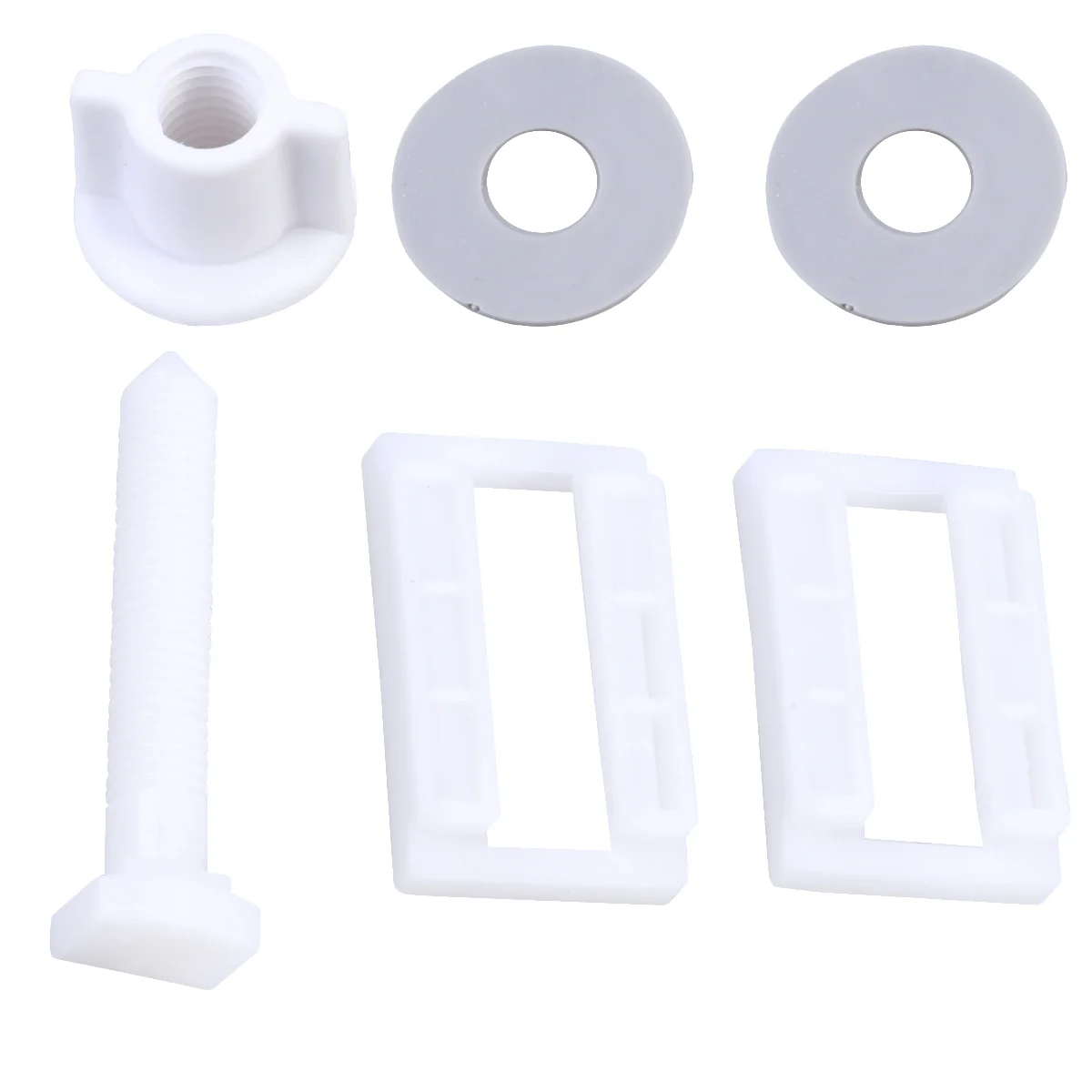 

Toilet Screws Bolts Replacement Bolt Hinge Screw Plastic Nuts Hinges Set Parts Universal Mount White Fixing Screwdriver Repair