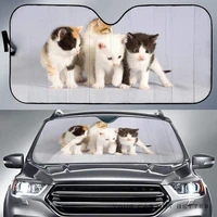 cute cats playing together image print cat lover car sunshade baby cats cute kittens image print auto sun shade cat mom windsh