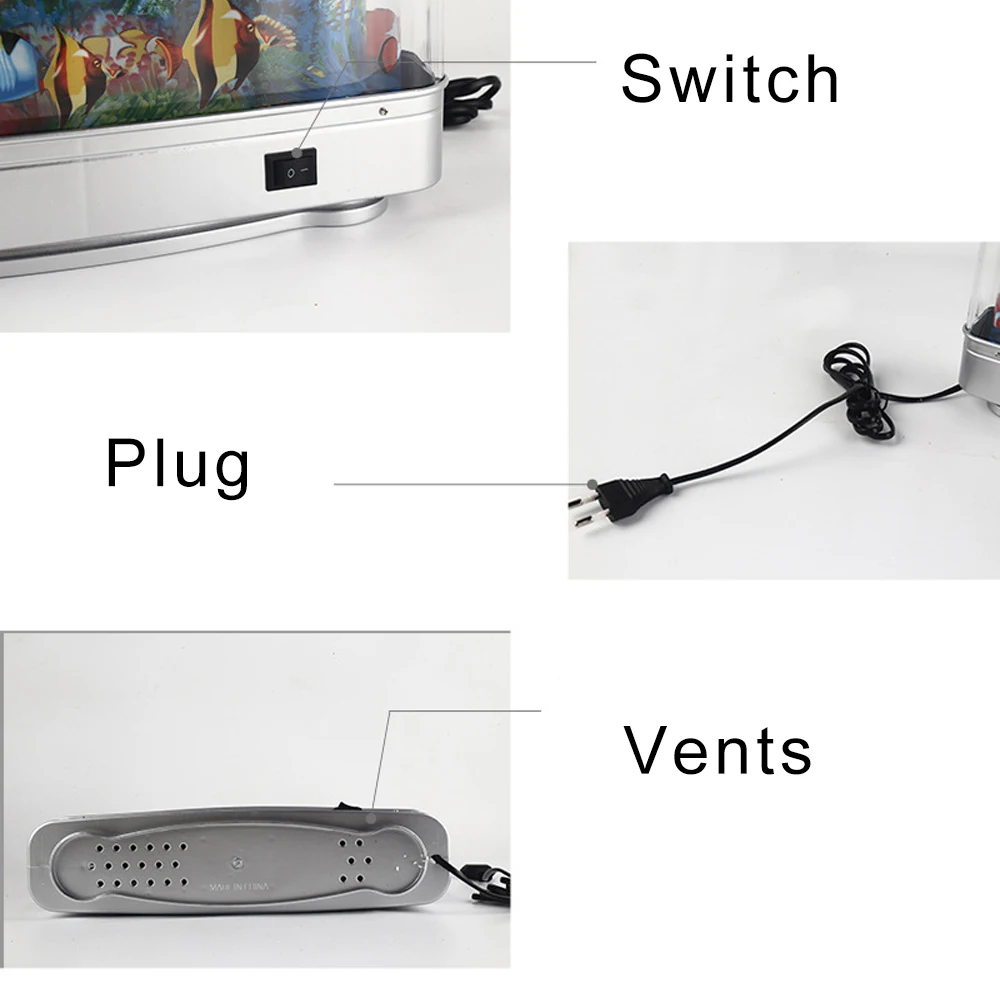 Декоративная рыба искусственная лампа для аквариума морской пейзажа настольное