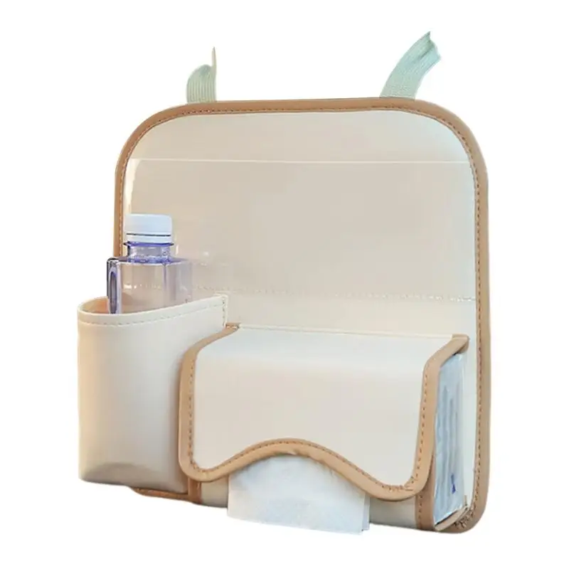 Organizer samochodowy ze skóry PU Akcesoria samochodowe podróżne do wnętrza samochodu Szykowna torba podróżna przechowywania siedzenia z