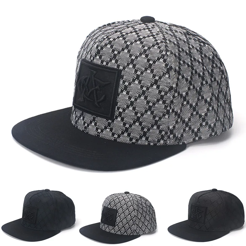 

New Men's Hip Hop Baseball Cap Spring and Summer Sun Protection Hat Fashion Lattice Street Dance Hiphop Hats Caps Gorras Hombre