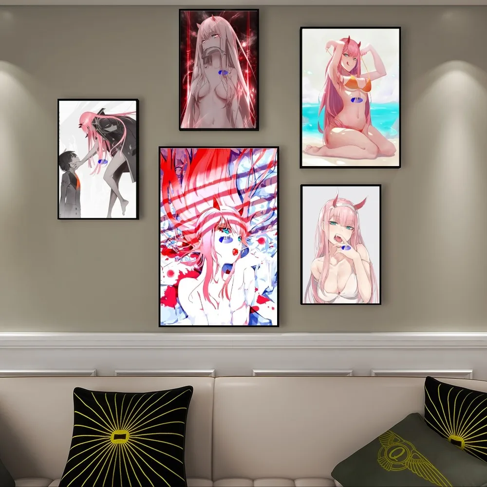 Darling In The Franxx Anime Poster Print Canvas Painting Wall Art Pictures Living Room Home Decoration