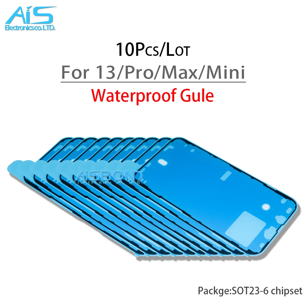 

10Pcs/Lot LCD Display Frame Bezel Waterproof Seal Tape Glue Adhesive Sticker Repair For iPhone 13 Pro Max 13Mini 14 14P 13ProMax