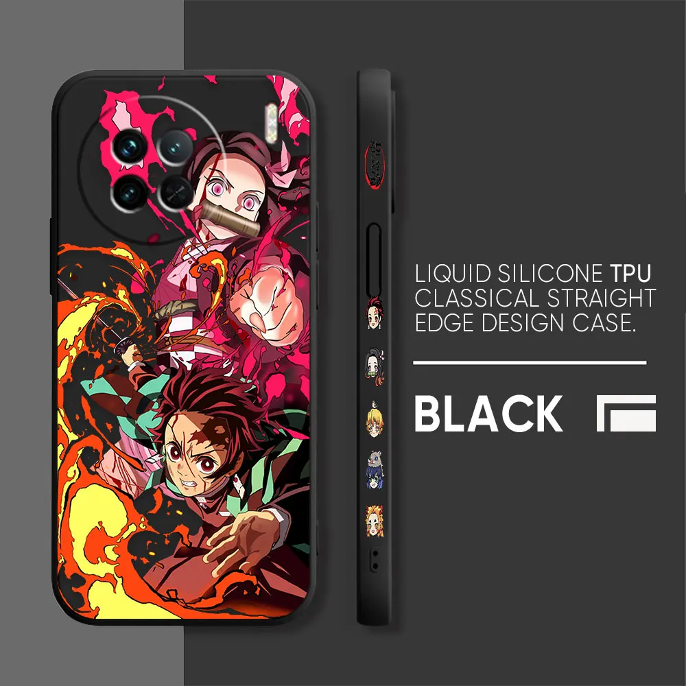 Demon Slayer Kamado Nezuko Cartoon Case For VIVO X21I X21S X23 X27 X30 X50 X60 X70 X80 X90 PRO PLUS Colour Case Funda Shell Capa