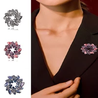 fashion and exquisite rhinestone brooch bauhinia crystal corsage clothing accessories high end sense