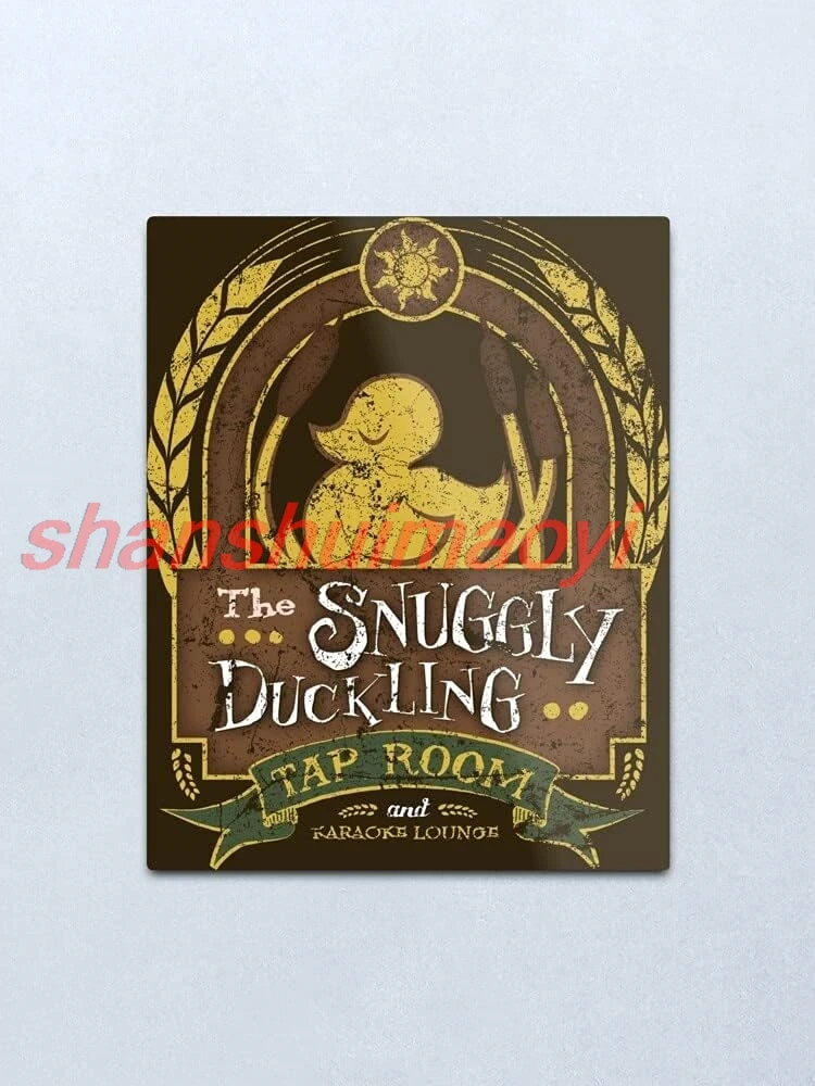 Милый Spree The Snuggly Duckling Tap Комната с принтом Настенное искусство Домашний настенный