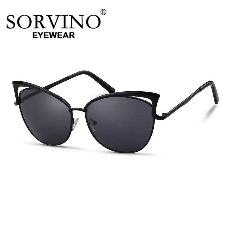 Солнцезащитные очки SORVINO кошачий глаз женские брендовые дизайнерские зеркальные