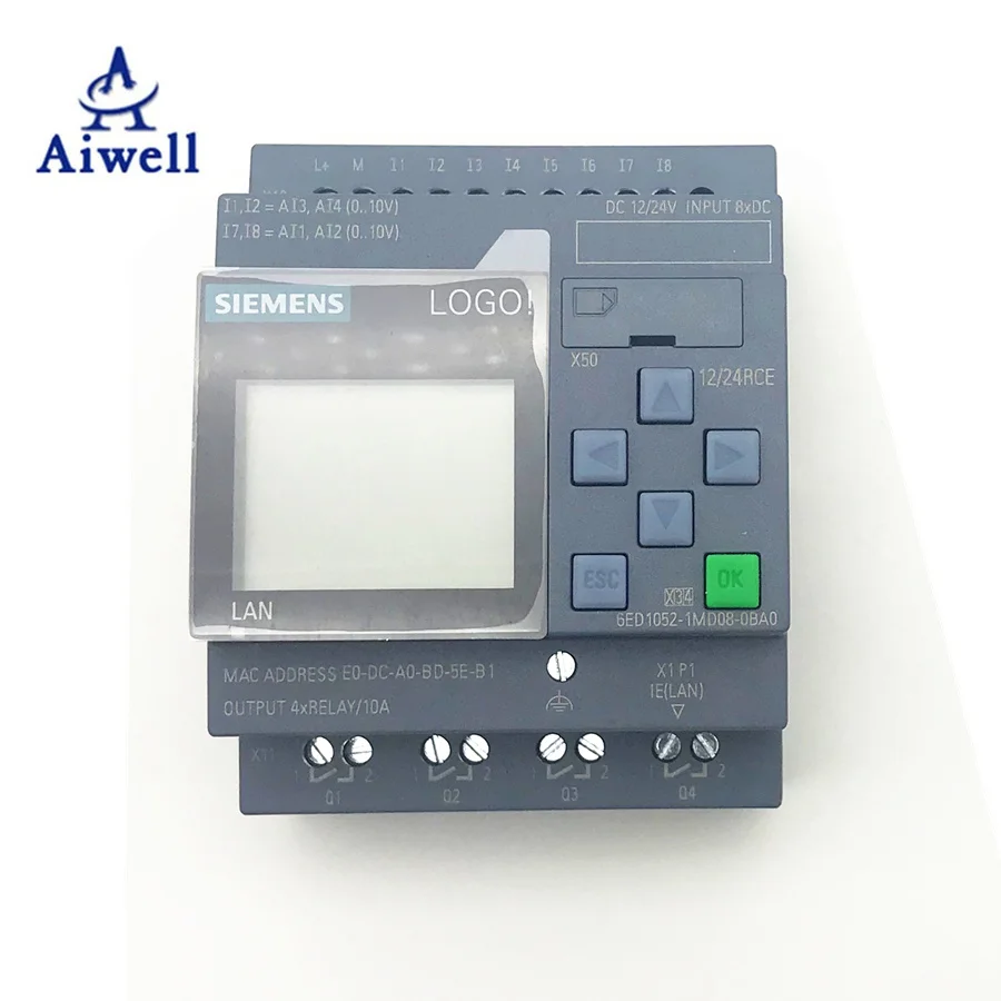 

Original Siemens LOGO 8 PLC Controller HMI All In One 6ED1052-1FB00-0BA8