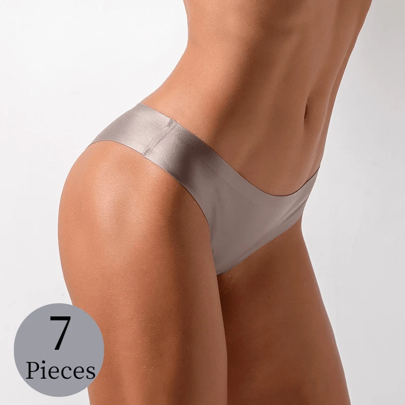 

Ice Seamless Underwear 7PCS/Set TrowBridge Panties Lingerie Underpants Silk Plus Breathable Comfortable Women's Sexy Briefs Size