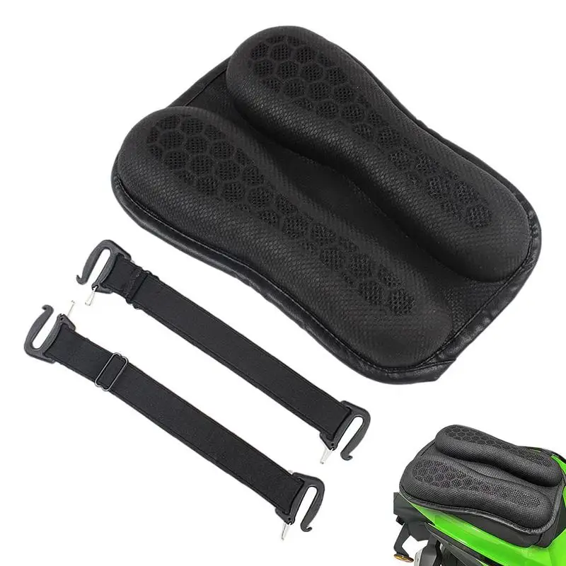 

Universal 3D Motorcycle Comfort Gel Seat Cushion MotorbikeAir Cover Shock Absorption Decompression Sunshade With Non-Slip Granul