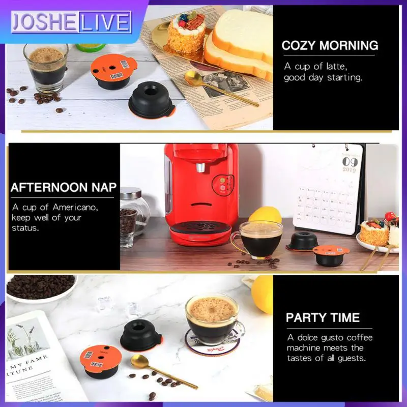 

60/180 ML Coffee Capsules Reusable Silicone Lid Compatible with Bosch Coffee Capsule Pod with Slicone Lid Coffee Spoon
