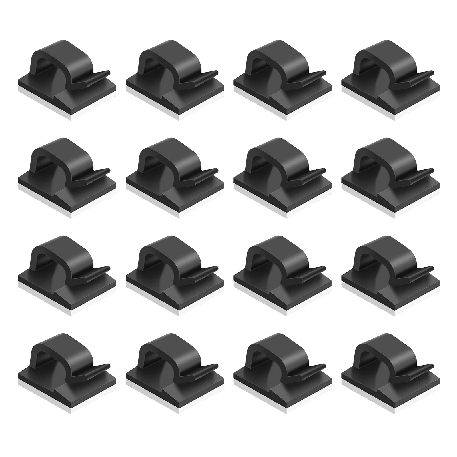 

100 Pcs Fixing Clamp Nylon Self-Tie Wire Holder Securing Environmental Protection PA66 Plastic Adhesive Cable Clips
