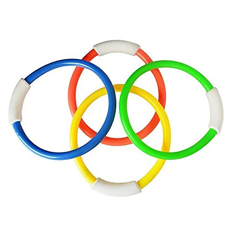 Кольцо для дайвинга s плавательный бассейн игрушечные кольца 4 комплект игрушек для детей