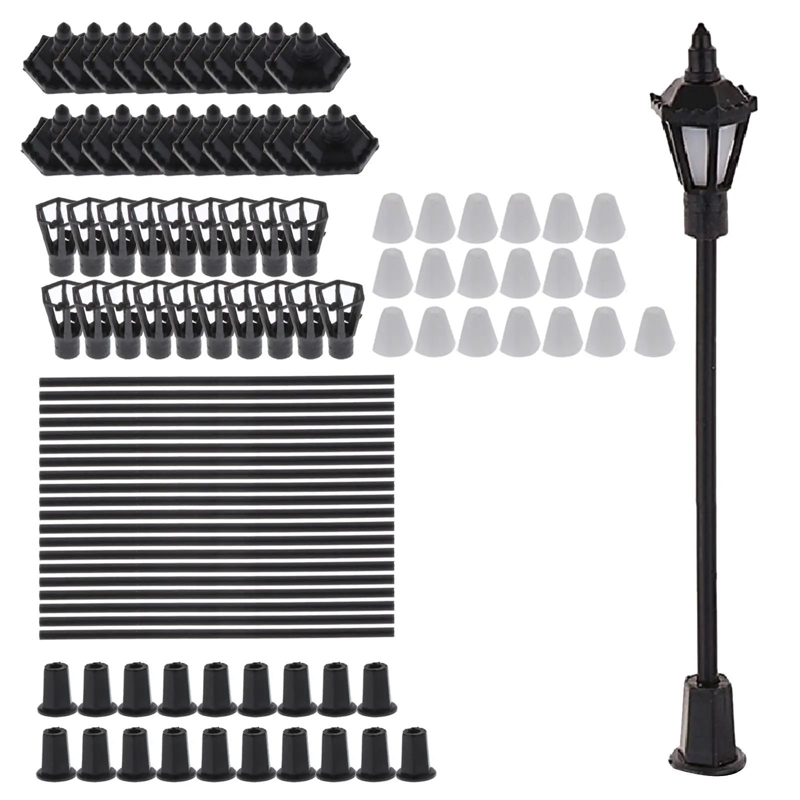 

20 шт., мини-уличные лампы в масштабе 1:150