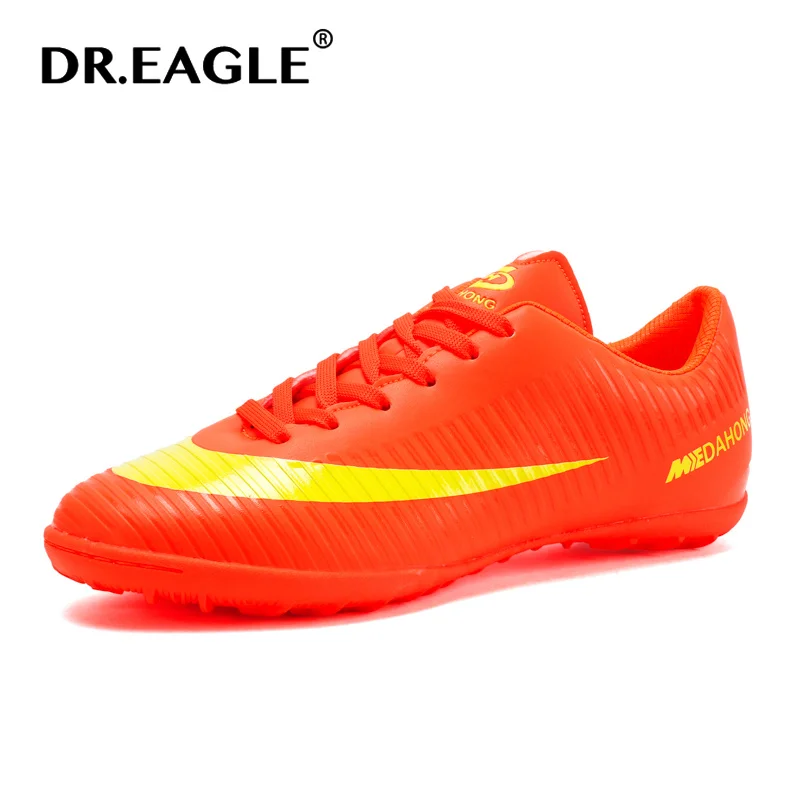 

DR.EAGLE Men Low-Top Professional Soccer Shoes Anti-Slip Kids Grass Training Football Boots Ultralight TF Non-Slip Chuteira
