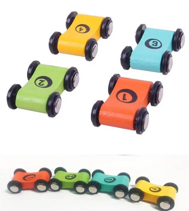 Деревянная скоростная горка гоночный автомобиль мини модель автомобиля с