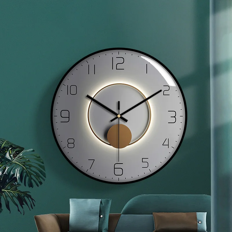 

12 Inch 3D Nordic Fashion Wall Clock Mute Quartz Watch Clock Free Punch Wall Clocks for Home Living Room Decor