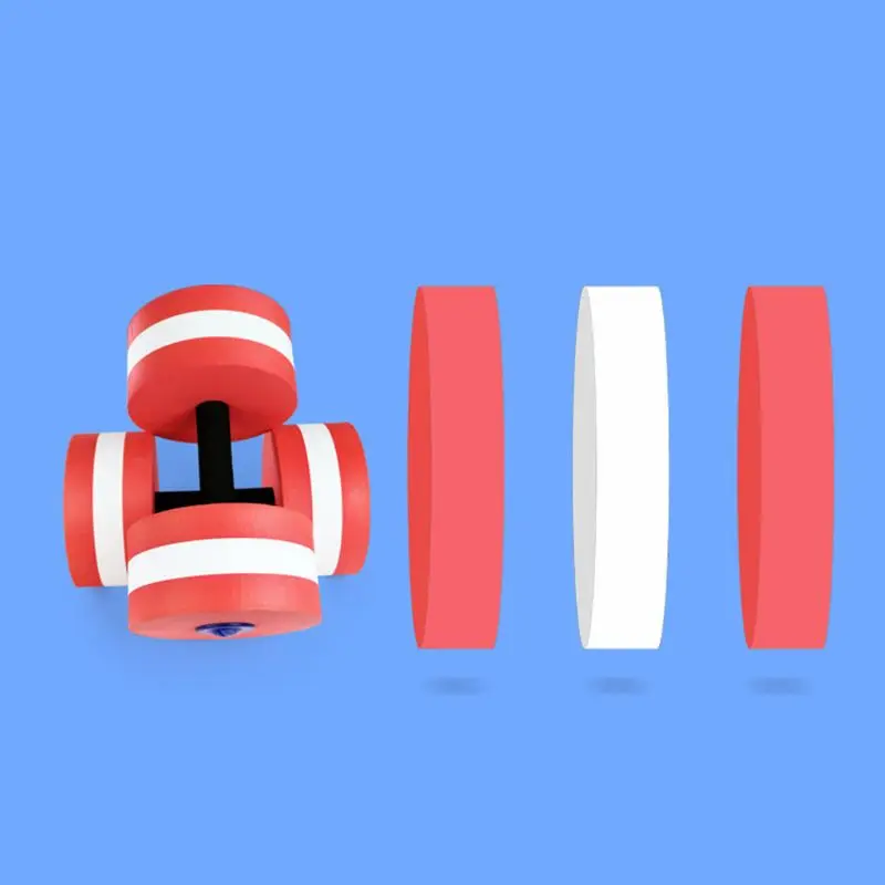 

2Pcs Sport Aquatic Exercise Dumbbells Water Exercise Equipment Floating Water Aquatic EVA Dumbbell Weights Dumbbells Set