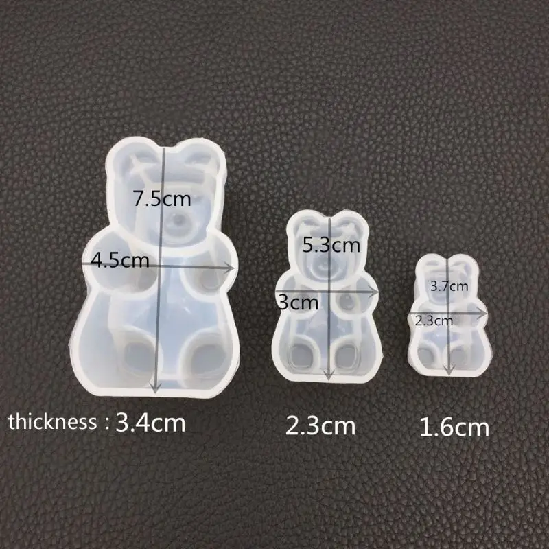 Gummy Bear Candy Silicone Mold Cake Chocolate Fondant Resin Pendant Jewelry DIY Buy More And Get A Discount High Quality images - 6