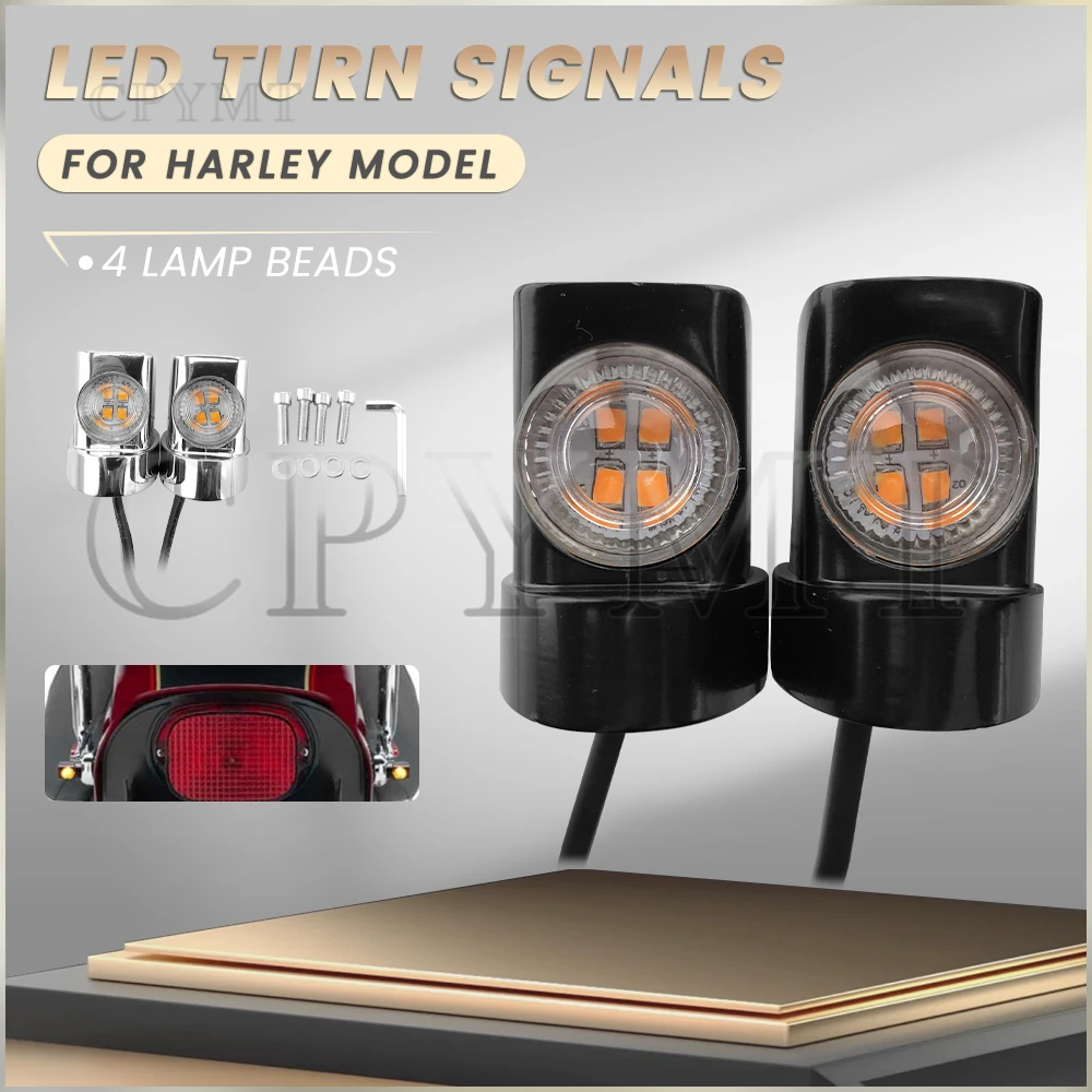 2-в-1 мини-крыло стойки хвостового тормоза мигалка светодиодные указатели