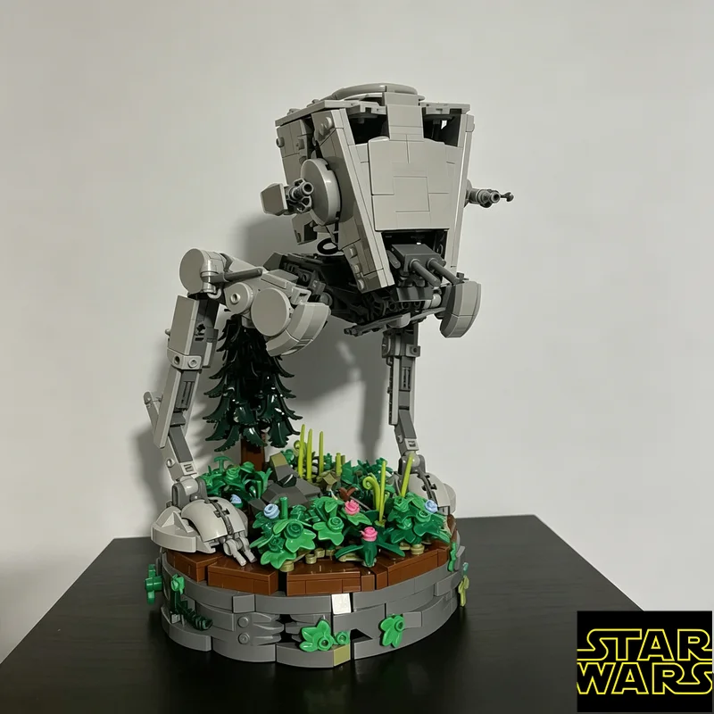 Фото Набор из 719 деталей MOC Star Wars AT-ST: Технические блоки для сборки мини-фигурок, развивающая игрушка для детей, подарок на день рождения №2
