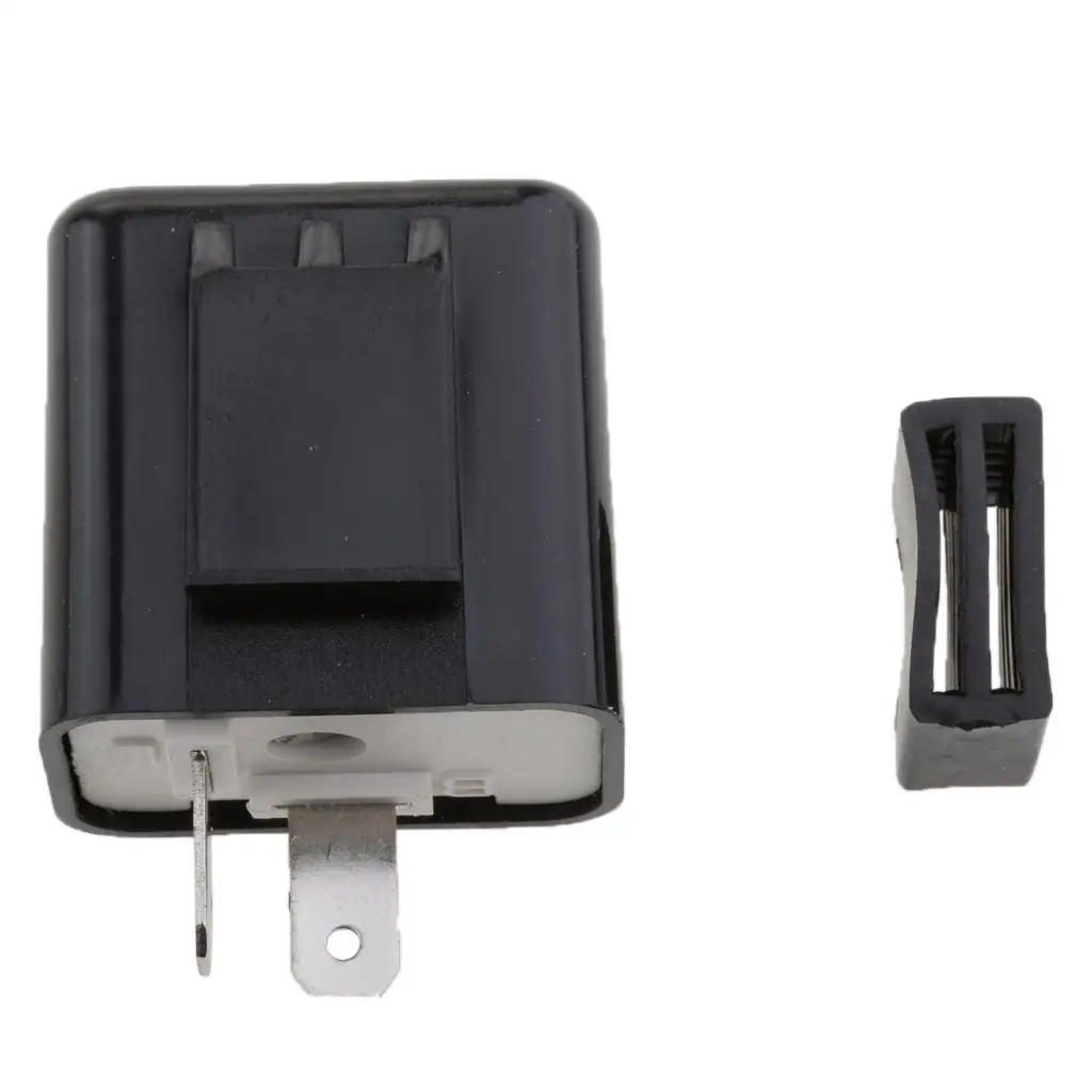 2-регулируемый светодиодный индикатор реле мигалки вспышка мотоцикла черный