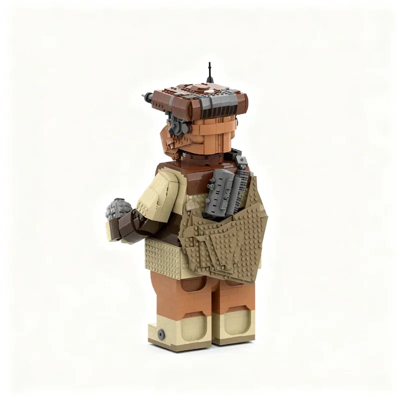 Фото Конструктор MOC «Космическая битва» (2697 деталей) с мега-фигуркой Боуш, совместимый с моделями строительных блоков, креативный научно-фантастический набор для демонстрации, домашнего декора, подарок №3