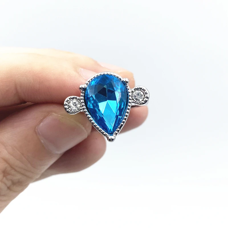 Кольца с сапфировым сапфиром Для мужчин и женщин ювелирные изделия из аниме